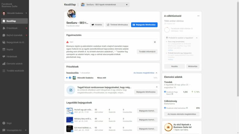 A Facebook hirdetéskezelő Facebook hirdetéskezelő